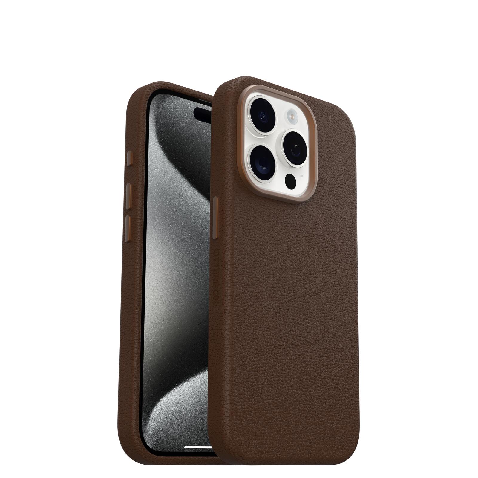 OtterBox Symmetry Cactus Leather Apple 15 iPhone Pro Rich Adobe - brown OtterBox Symmetry Cactus Leather Apple 15 iPhone Pro Rich Adobe - brown